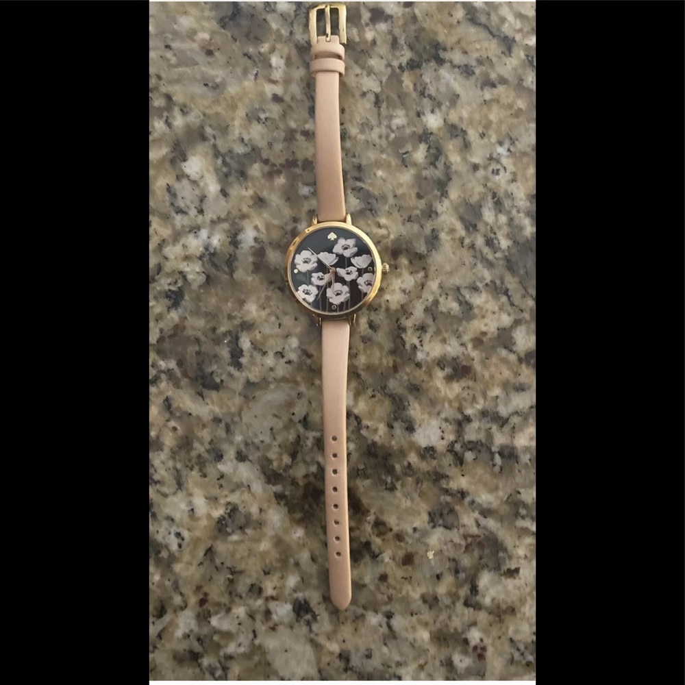 Kate Spade Holland Flower Watch Leather Band